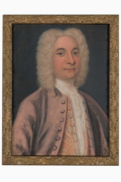 Pastel Portrait of a Man by Unbekannt Unbekannt